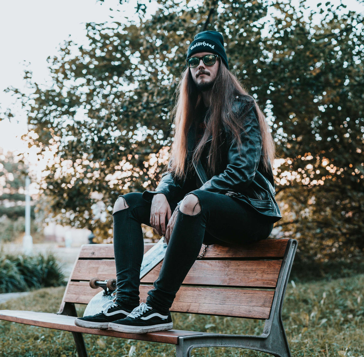 leather jacket (crooked) - BRIXTON