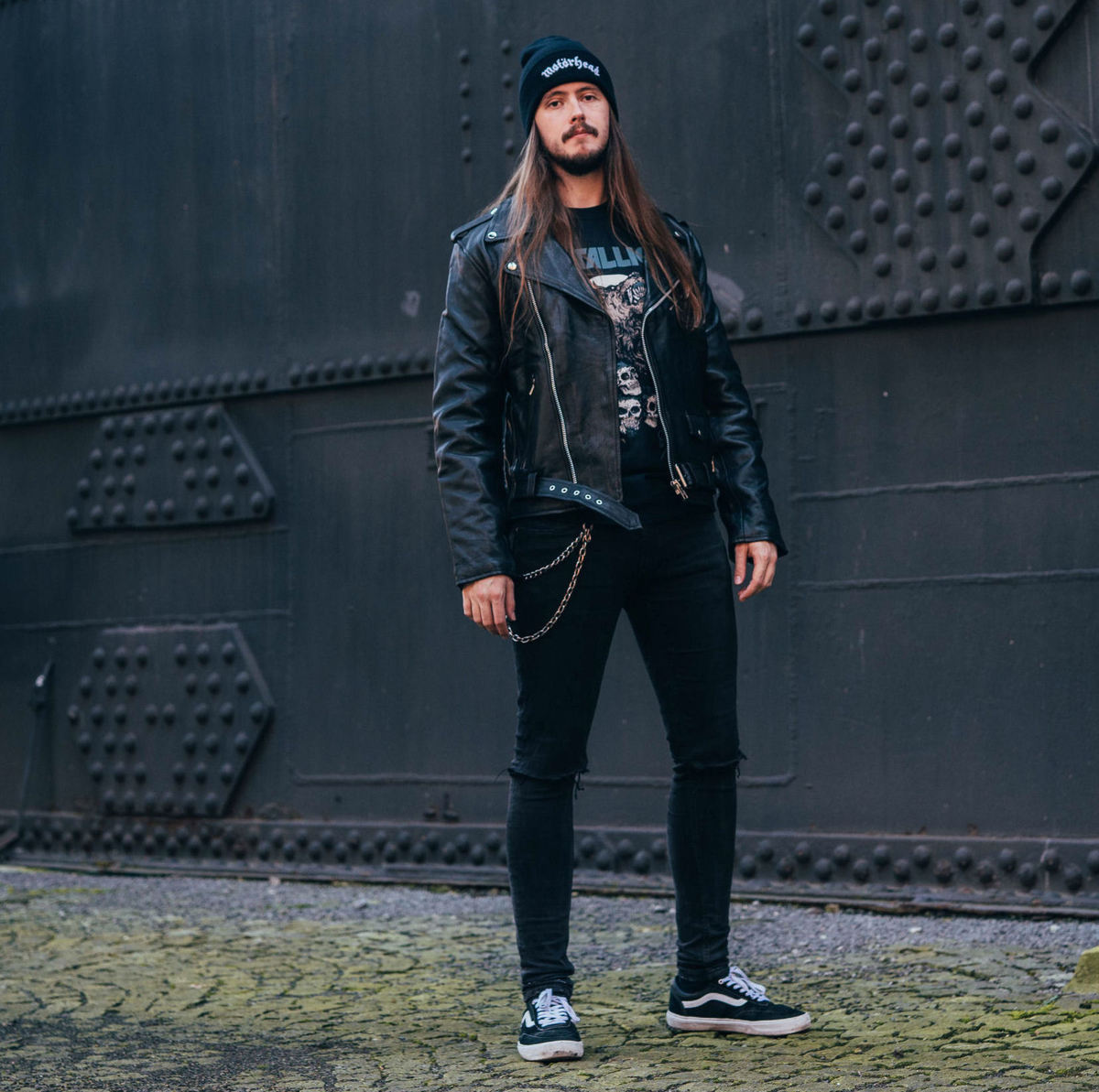 leather jacket (crooked) - BRIXTON