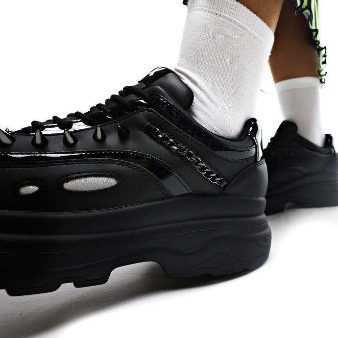 women's shoes KOI - BANE OF EXILE TRAINERS - BLACK