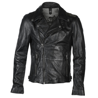 Men's leather biker jacket Mavric SF NSLV - black - M0008826