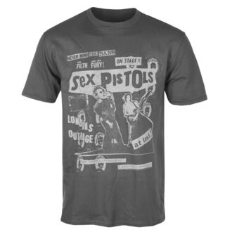 Men's T-shirt Sex Pistols - On Stage - Grey - LOW FREQUENCY, LOW FREQUENCY, Sex Pistols