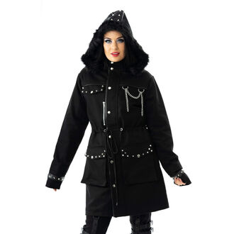 bunda dámská (kabát) HEARTLESS - ELISKA - BLACK, HEARTLESS