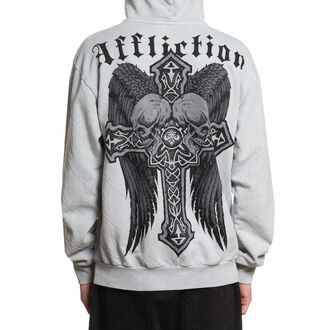 Men's Hoodie AFFLICTION - SEEKER - SILVER LAVA WASH - A28085-SVLV