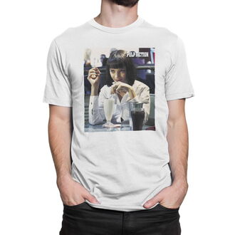 Men's T-shirt Pulp Fiction - Mia Wallace - White - HYBRIS - PA-1-PF004-43300-WH