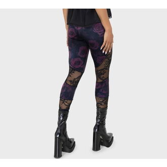 Women's trousers (leggings) KILLSTAR - Twilight Rose - Black/Pink, KILLSTAR