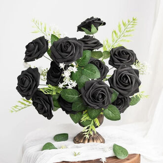 black rose (decoration) JEWELRY & WATCHES - Black, JEWELRY & WATCHES