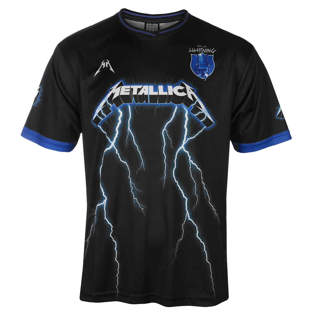 Metallica Football Jersey - Ride The Lightning - Black - AMPLIFIED